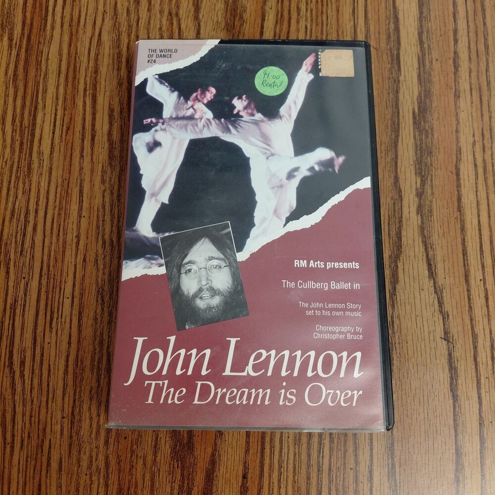 John Lennon The Dream is Over The Cullberg Ballet VHS Former Rental